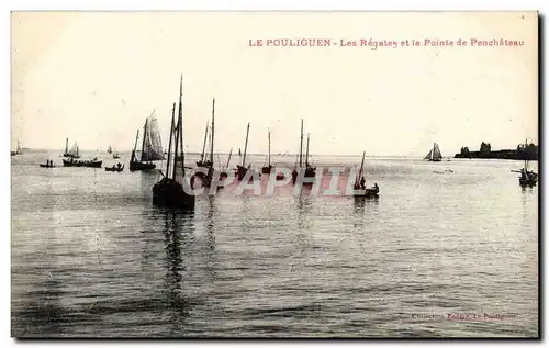 Le Pouliguen Cartes postales Les regates et la pointe de Penchateau