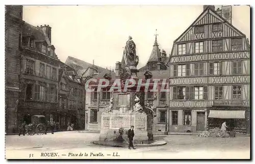 Rouen Ansichtskarte AK Place de la pucelle (jeanne d&#39arc)