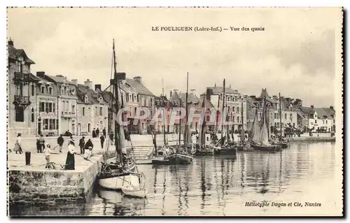 Le Pouliguen Ansichtskarte AK Vue des quais (bateaux) (pecheurs)