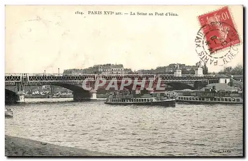 Paris (16eme) Cartes postales La Seine au pont D&#39iena