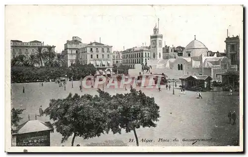 Algerie Alger Cartes postales Place du gouvernement