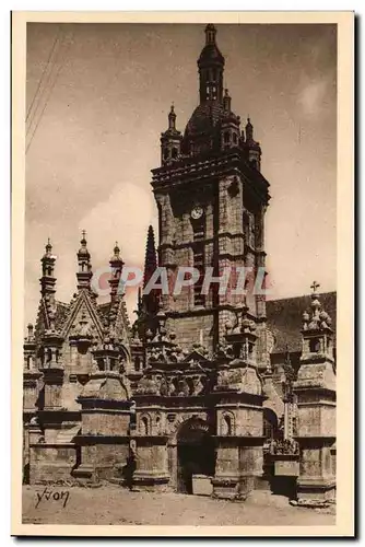 Cartes postales St thegonnec L&#39eglise Facade et preche