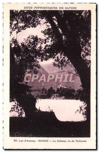 Lac d&#39Annecy Cartes postales Duingt Le chateau vu de Talloires