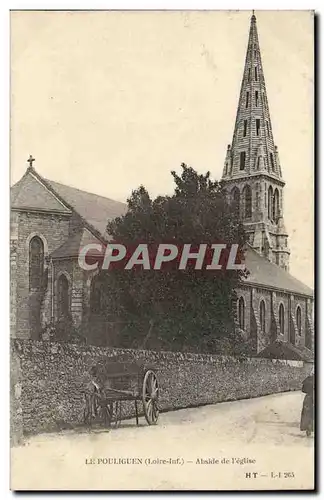 Le pouliguen Cartes postales Abside de l&#39eglise (charette)