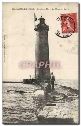 Les SAbles d'olonne Cartes postales En plein mer Le phare des berges (lighthouse)