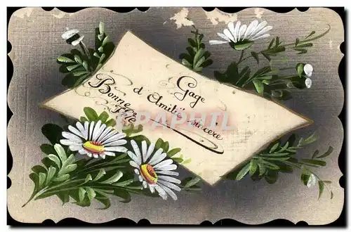 Cartes postales Fantaisie Fleurs Bonne fete