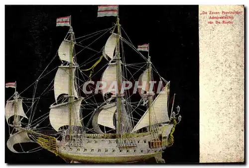 Cartes postales De Zeven Provinciert van de Ruyer (bateau ship voilier)