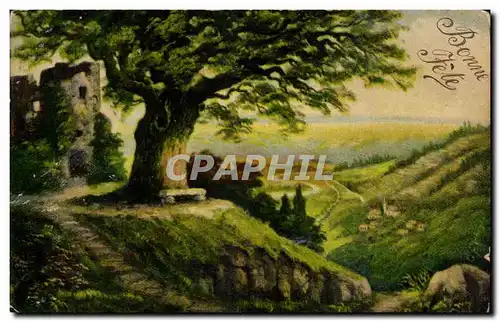 Cartes postales FAntaisie Bonne fete