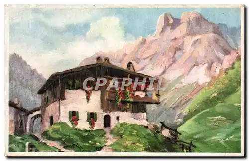Cartes postales FAntaisie Village dans la montagne