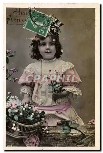 Cartes postales FAntaisie Heureux anniversaire (enfant)