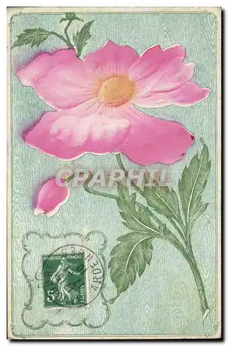 Cartes postales Fantaisie Fleur (relief)