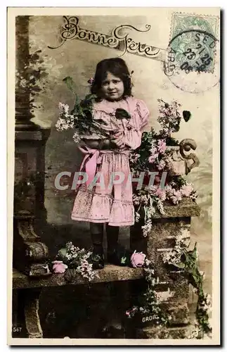 Cartes postales Fantaisie Bonne fete (enfant)