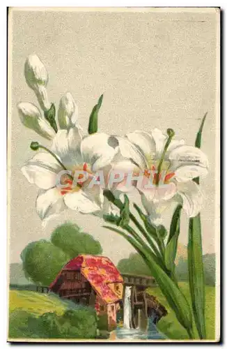 Cartes postales Fantaisie Fleurs