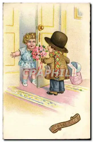 Cartes postales Fantaisie Bonne fete Enfants