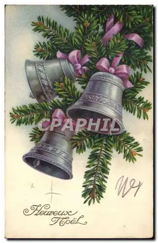 Cartes postales Fantaisie Heureux noel (cloches bells)
