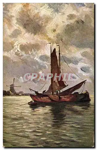 Cartes postales Fantaisie Bateau (boat ship)