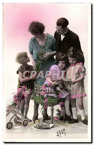 Cartes postales Fantaisie enfants en famille