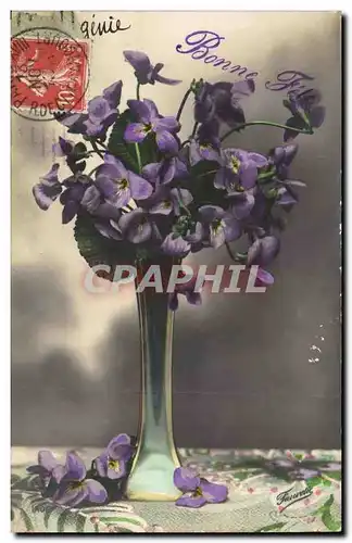 Cartes postales Fantaisie Bonne fete fleurs