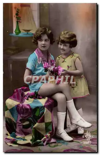 Cartes postales Fantaisie Enfants Filles