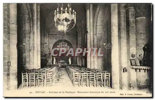 Soulac Cartes postales Interieur de la basilique Monument historique du 12eme