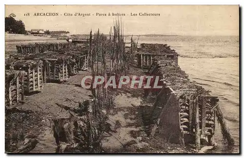 Arcachon Ansichtskarte AK Cote d&#39argent Parcs a huitres Les collecteurs (ostreiculture)