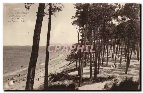 Arcachon Cartes postales Les Abatilles La plage