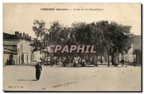 Libourne Ansichtskarte AK Allees de la Republique