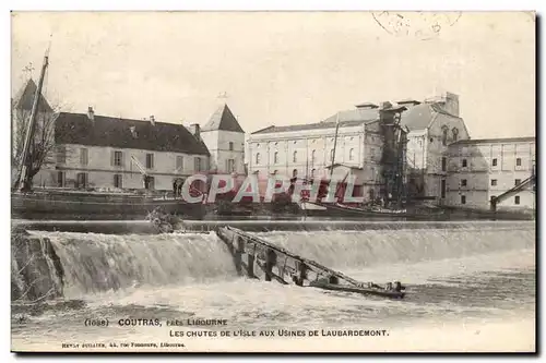 Coutras Cartes postales Les chutes de l'isle aux usines de laubardemont