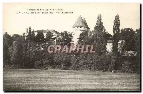 Ansichtskarte AK Chateau de Pressac DAignac par Esplet Vue d&#39ensemble