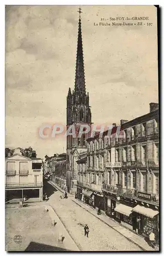 Sainte Foy la Grande Cartes postales La fleche Notre DAme (coiffeur)