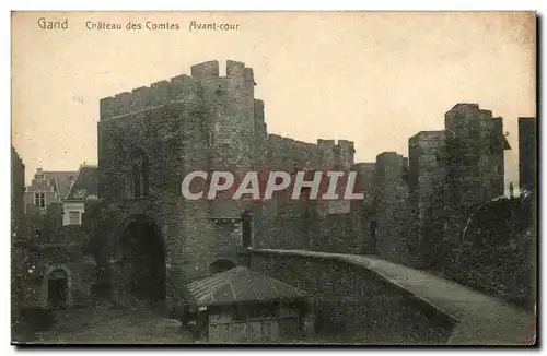 Belgique - Belgien - Belgium - Gand - Ghent - Gent - Chateau des Comtes - Avant Cour - Cartes postales
