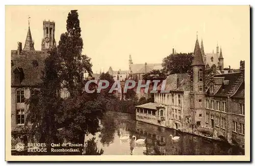 Belgique - Belgien - Belgium - Bruges - Brugge - Quai du Rosaire - Cartes postales