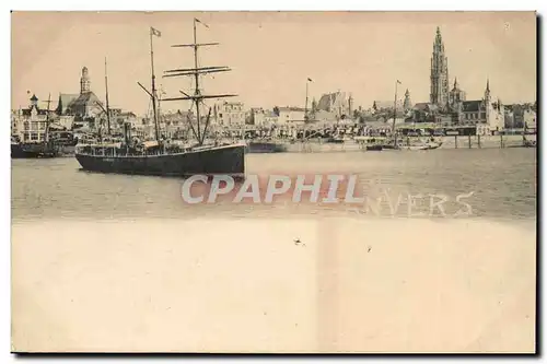 Belgique - Belgien - Belgium - Anvers - bateau - Cartes postales