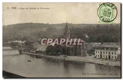 Belgique - Belgien - Belgium - Esneux - Tilff - Quai de L&#39Ourthe et Panorama - Ansichtskarte AK