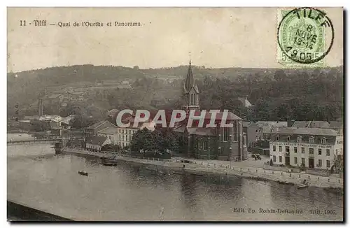 Belgique - Belgien - Belgium - Esneux - Tilff - Quai de L&#39Ourthe et Panorama - Cartes postales