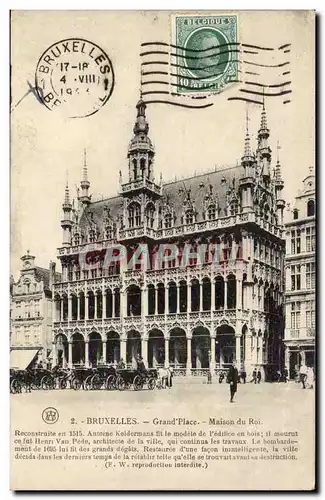 Belgique - Belgien - Belgium - Bruxelles - Brussels Grand Place Maison du Roi - Cartes postales