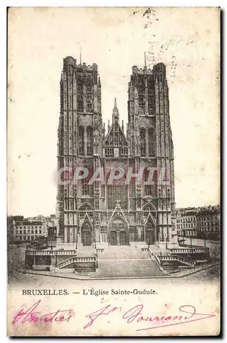 Belgique - Belgien - Belgium - L&#39Eglise Saint Gudule - Cartes postales