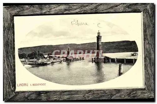 Lindau Cartes postales Bodensee (phare lighthouse)
