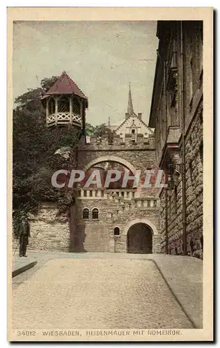 Wiesbaden Cartes postales Heidenmauer mit Romertor
