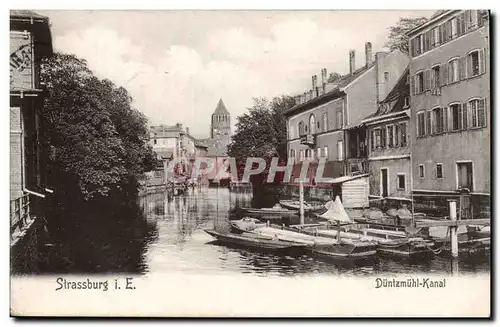 Strassburg Ansichtskarte AK Duntzmuhl Kanal