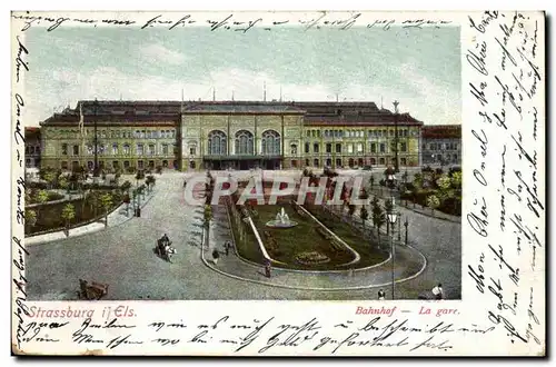 Strassburg Cartes postales La gare Bahnhof