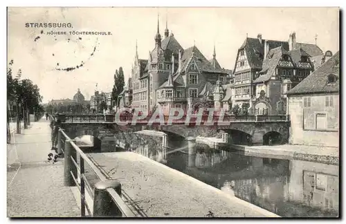 Strassburg Cartes postales Hohere Tochterschule