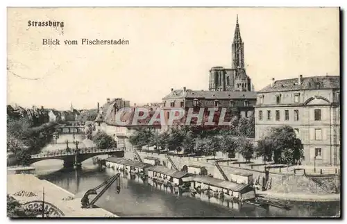 Strassburg Cartes postales Blick vom Fischerstaden (lavoir)