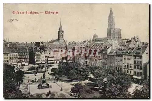 GRuss aus strassburg Cartes postales Kleberplaz