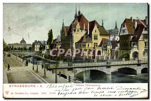 Strassburg Cartes postales Hohere Tochterschule