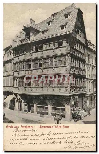 Strassburg Cartes postales GRuss Kammerzell Haus