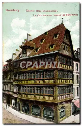 Strassburg Ansichtskarte AK Kammerzell La plus ancienne maison de Strasbourg