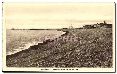 Dieppe Ansichtskarte AK Perspective de la plage