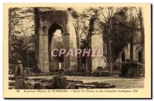 Ansichtskarte AK Ancienne abbaye de Jumieges Reste du choeur et des chapelles gothiques