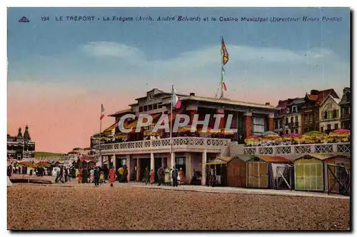 Le Treport Ansichtskarte AK La fregate et le casino municipal